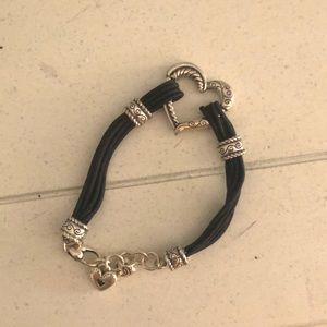 Black heart brighton bracelet.